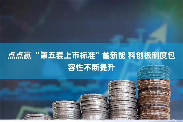 点点赢 “第五套上市标准”蓄新能 科创板制度包容性不断提升