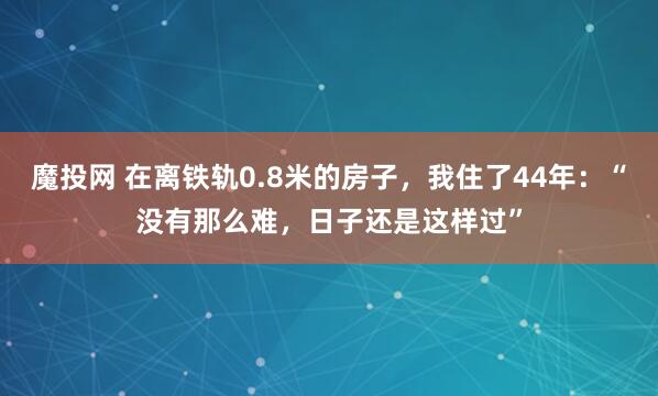 魔投网 在离铁轨0.8米的房子，我住了44年：“没有那么难，日子还是这样过”